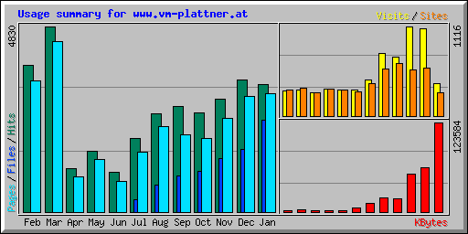 Usage summary for www.vm-plattner.at